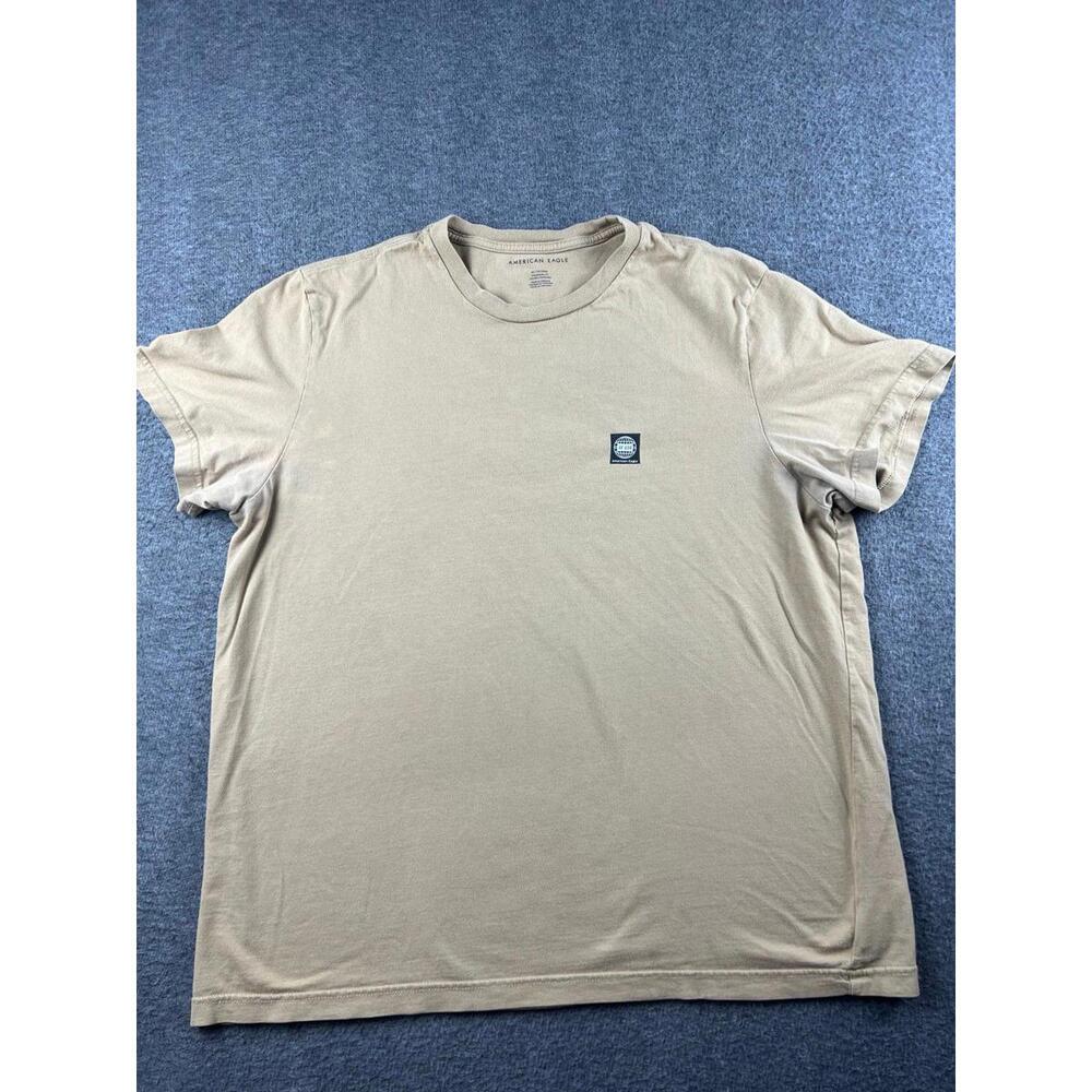 American Eagle Men's Tan‎ Short Sleeve T-Shirt Size XL